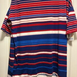 LuLaRoe Women's Irma Red, White and Blue Striped NWT Size S